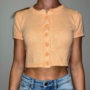 Garage Peach Knit Top Size XS